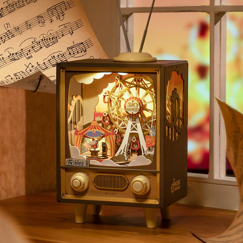 Sunset Carnival Music Boxes with Lights