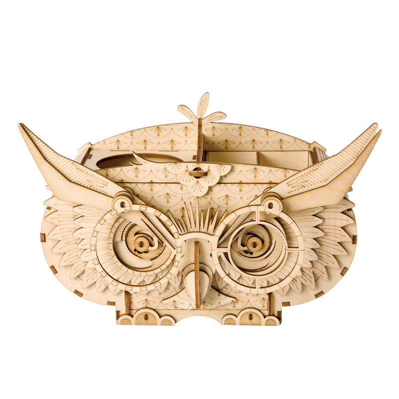 Owl Storage Box 3D Classic Wooden Puzzle