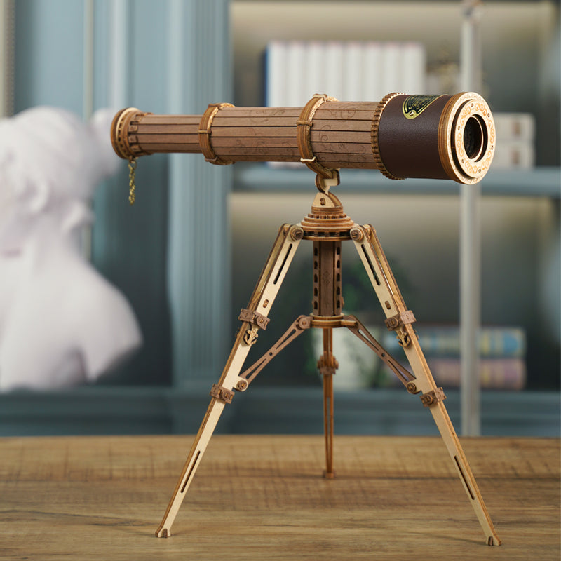 Telescopic Monocular Telescope 3D Classic Wooden Puzzle