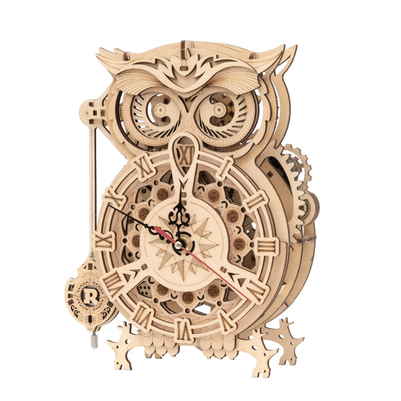 Hands Craft 3D Wooden Puzzle: Owl Storage Box